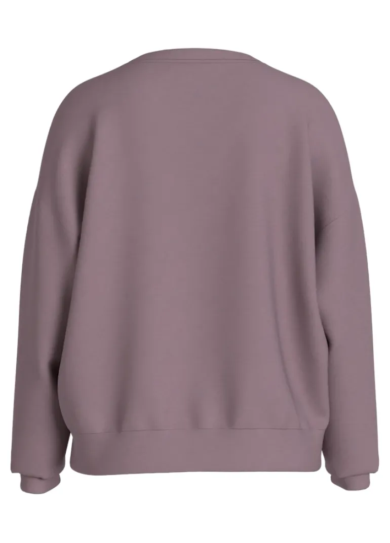 VIREFLECT CITY O-NECK L/S TOP/LC toadstool