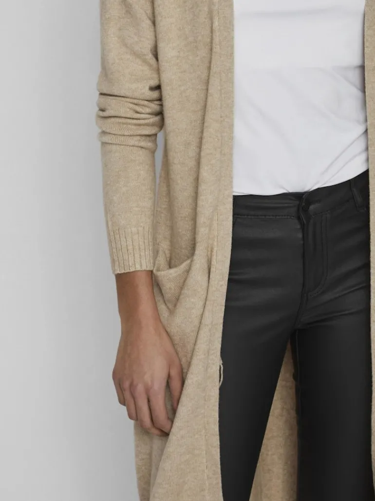 VIRIL LONG L/S KNIT CARDIGAN - NOOS natural melange