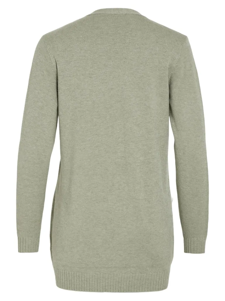 VIRIL OPEN L/S KNIT CARDIGAN - NOOS oil green
