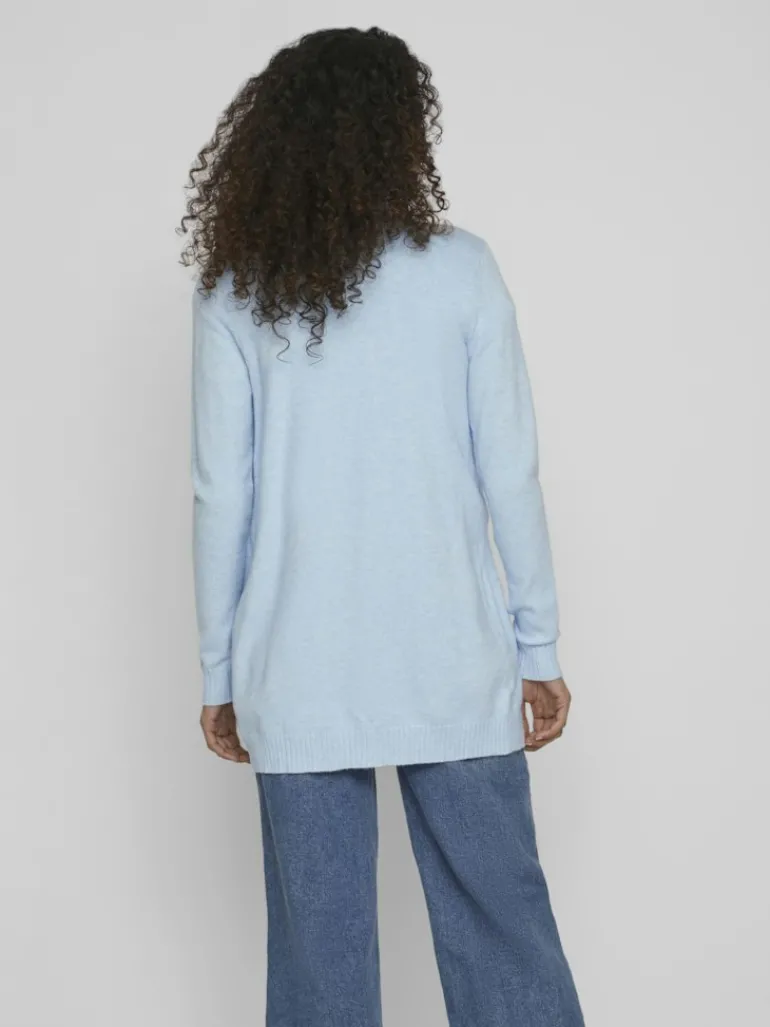 VIRIL OPEN L/S KNIT CARDIGAN - NOOS blau2