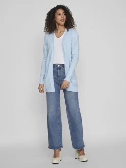 VIRIL OPEN L/S KNIT CARDIGAN - NOOS blau2