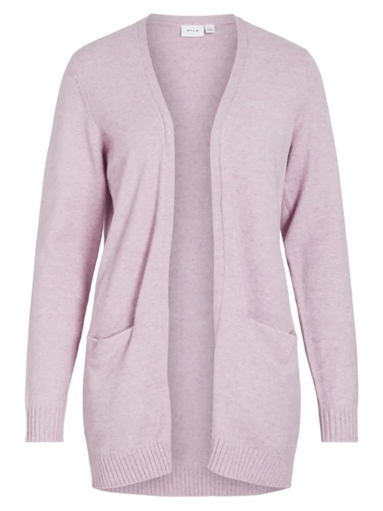 VIRIL OPEN L/S KNIT CARDIGAN - NOOS winsome orchid