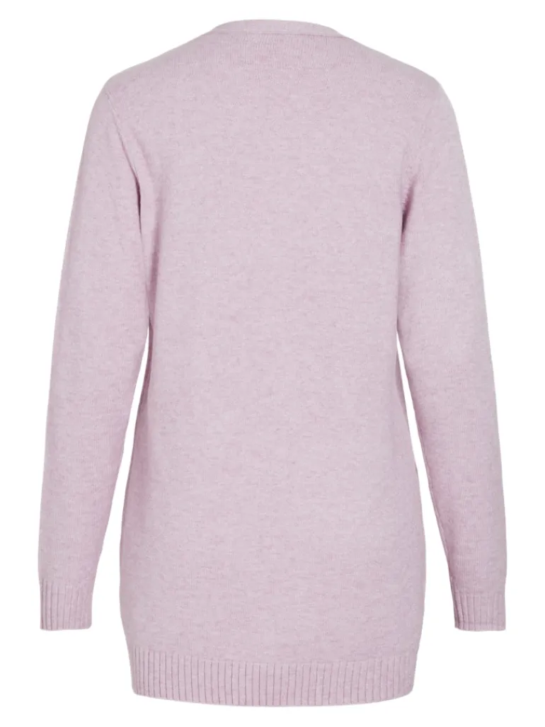 VIRIL OPEN L/S KNIT CARDIGAN - NOOS winsome orchid