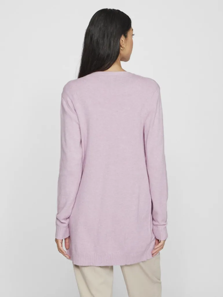 VIRIL OPEN L/S KNIT CARDIGAN - NOOS winsome orchid