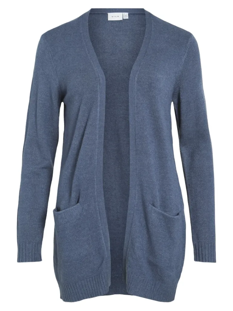 VIRIL OPEN L/S KNIT CARDIGAN - NOOS vintage indigo