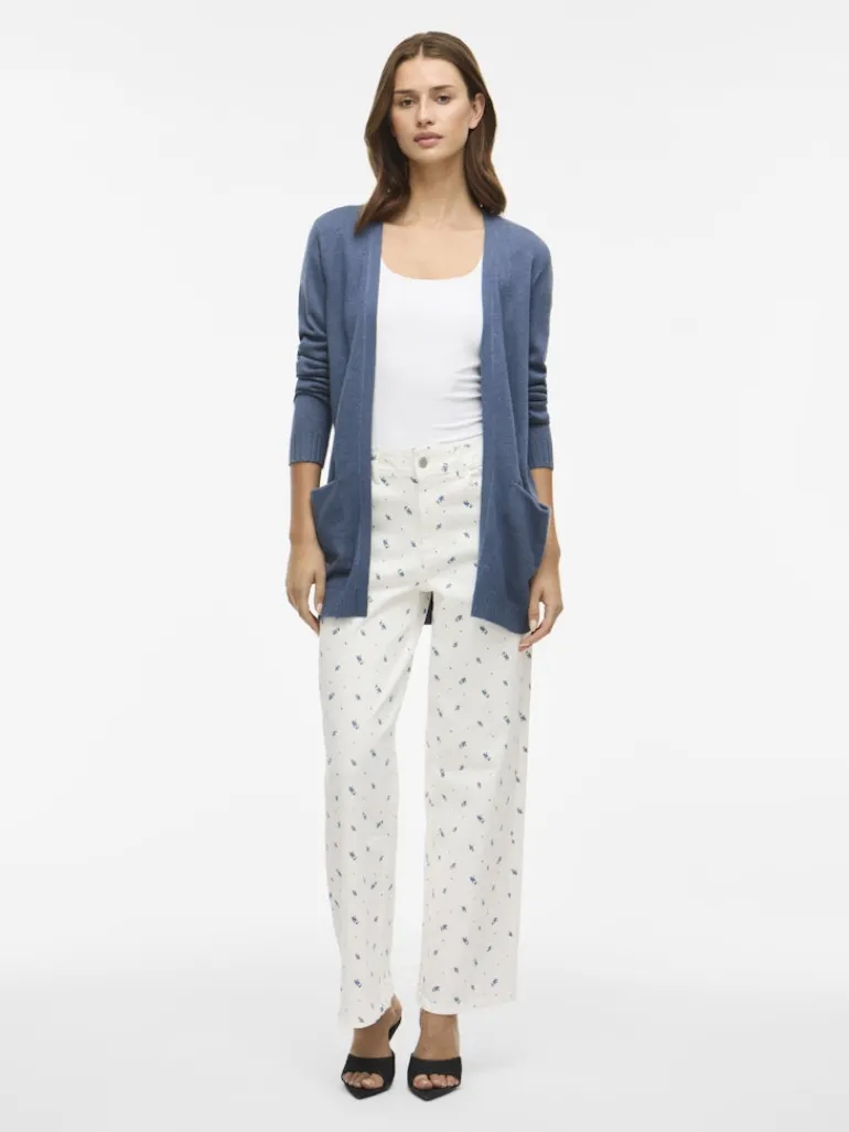 VIRIL OPEN L/S KNIT CARDIGAN - NOOS vintage indigo