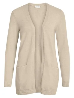VIRIL OPEN L/S KNIT CARDIGAN - NOOS hellbraun1