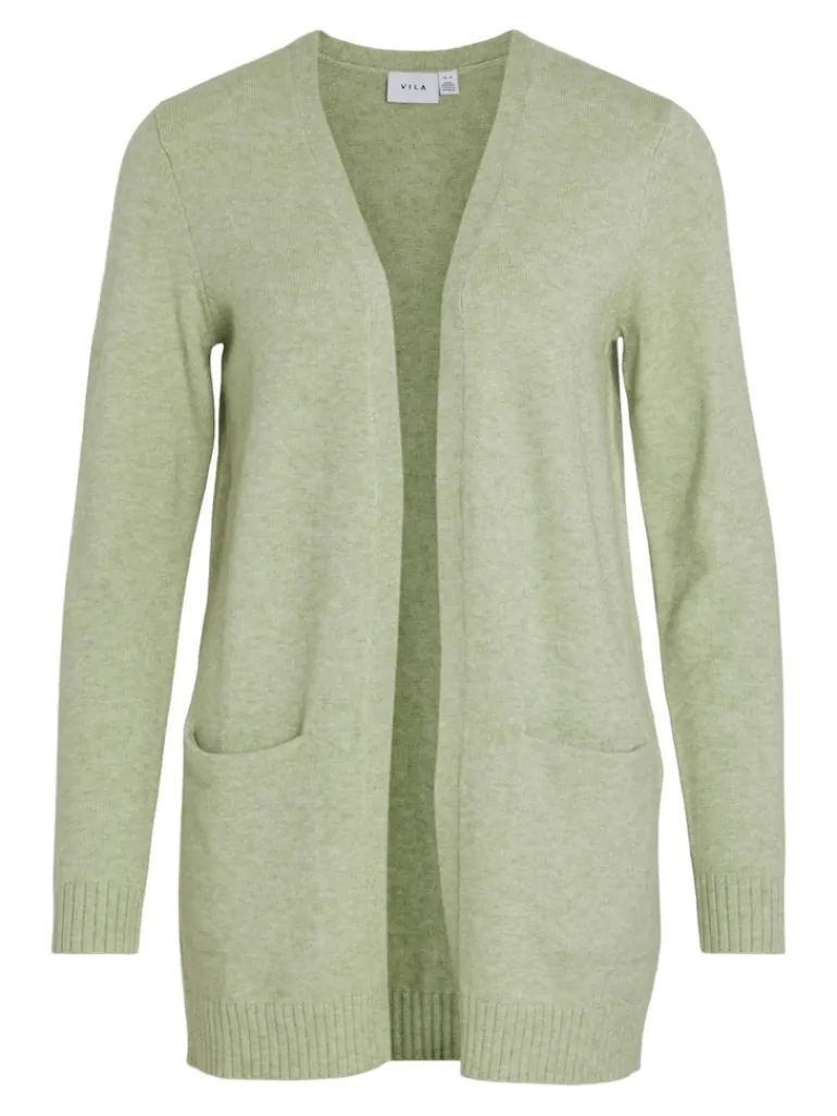 VIRIL OPEN L/S KNIT CARDIGAN - NOOS grün3