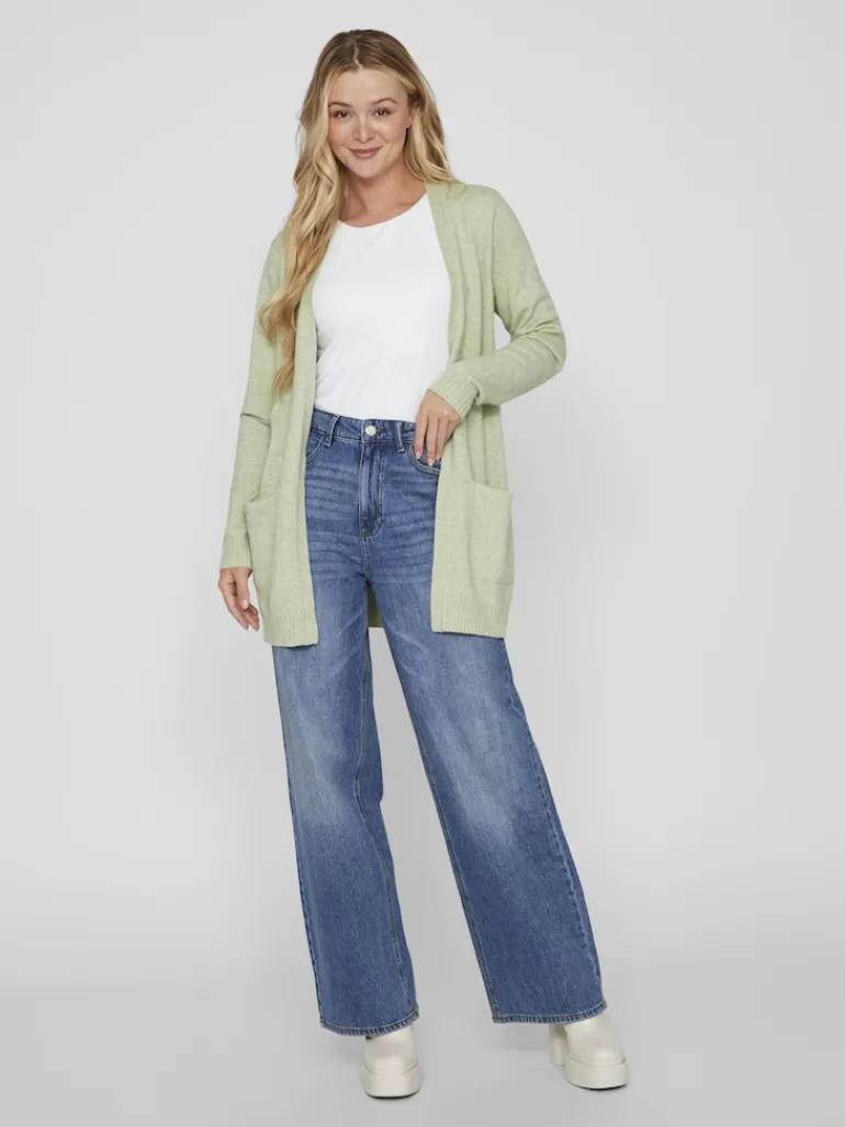 VIRIL OPEN L/S KNIT CARDIGAN - NOOS grün3