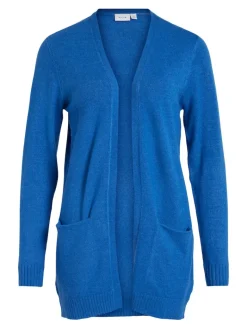 VIRIL OPEN L/S KNIT CARDIGAN - NOOS blau3