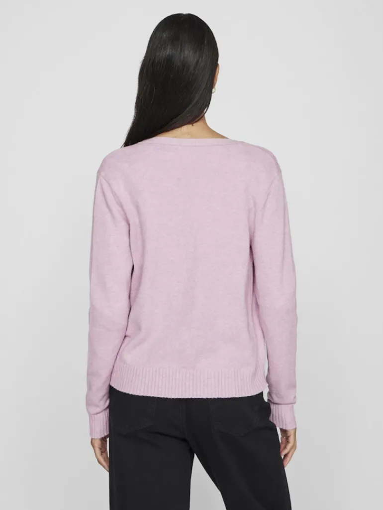 VIRIL SHORT L/S KNIT CARDIGAN-NOOS winsome orchid