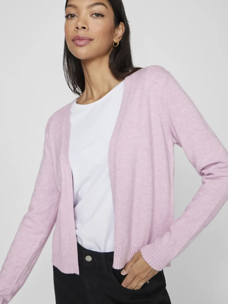 VIRIL SHORT L/S KNIT CARDIGAN-NOOS winsome orchid