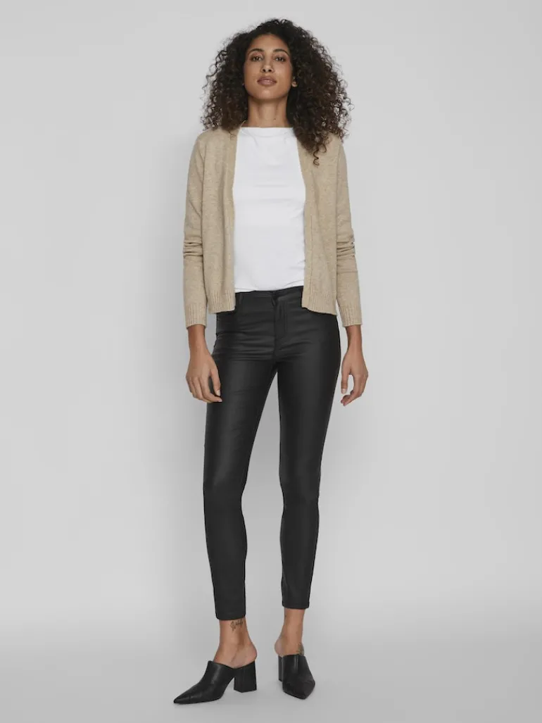 VIRIL SHORT L/S KNIT CARDIGAN-NOOS natural melange
