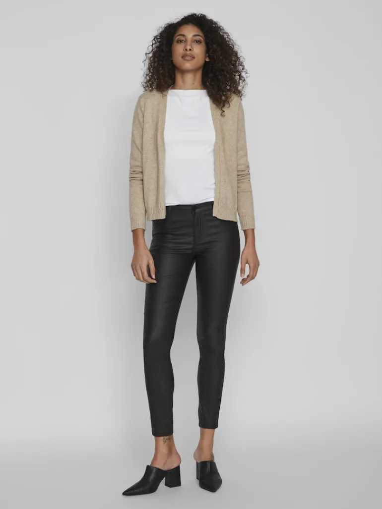 VIRIL SHORT L/S KNIT CARDIGAN-NOOS natural melange