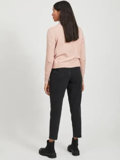VIRIL SHORT L/S KNIT CARDIGAN-NOOS hellrosa1