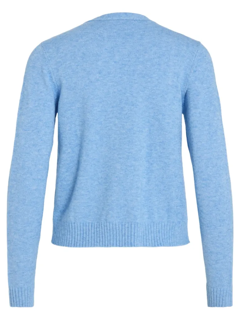 VIRIL SHORT L/S KNIT CARDIGAN-NOOS blissful blue