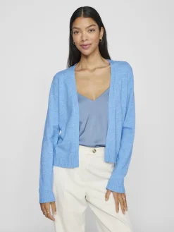 VIRIL SHORT L/S KNIT CARDIGAN-NOOS blissful blue