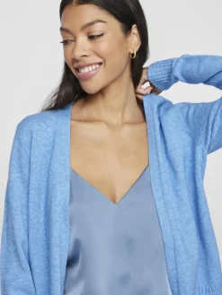 VIRIL SHORT L/S KNIT CARDIGAN-NOOS blissful blue