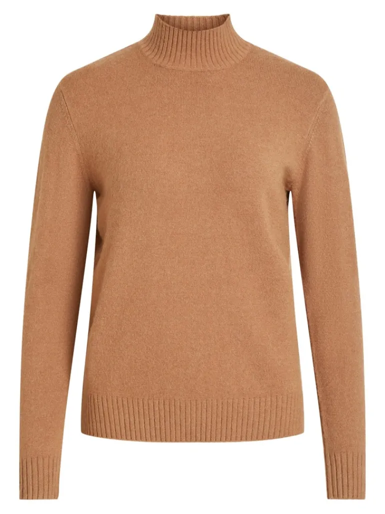 VIRIL TURTLENECK L/S KNIT TOP-FAV tigers eye