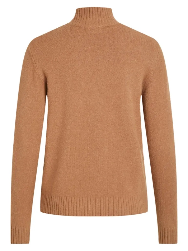 VIRIL TURTLENECK L/S KNIT TOP-FAV tigers eye