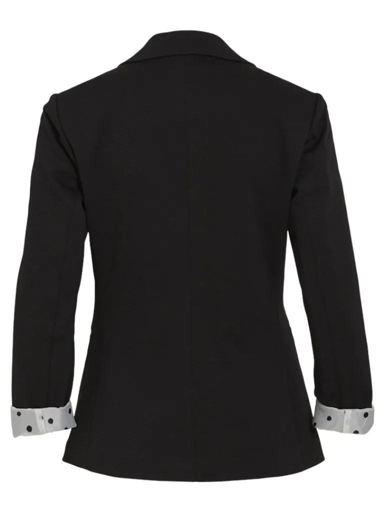 VISAGA L/S DOT DETAIL BLAZER/KA black