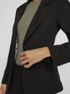 VISAGA L/S DOT DETAIL BLAZER/KA black