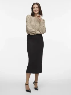 VISANDY HW MIDI SKIRT black