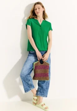 Viskose Bluse fresh apple green