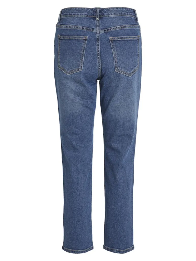 VISOMMER RWRE 7/8 STRAIGHT JEANS - NOOS medium blue denim