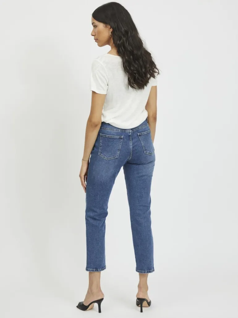 VISOMMER RWRE 7/8 STRAIGHT JEANS - NOOS medium blue denim