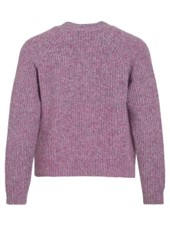 VISPOSA V-NECK L/S KNIT CARDIGAN sangria sunset