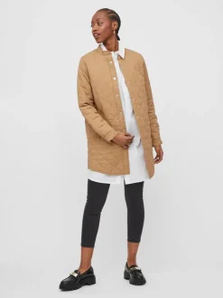 VITRISH QUILTED JACKET/SU - NOOS tigers eye