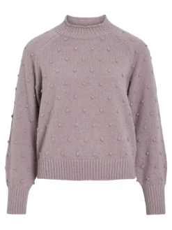 VITULI O-NECK L/S KNIT TOP/SU/PB/1 toadstool