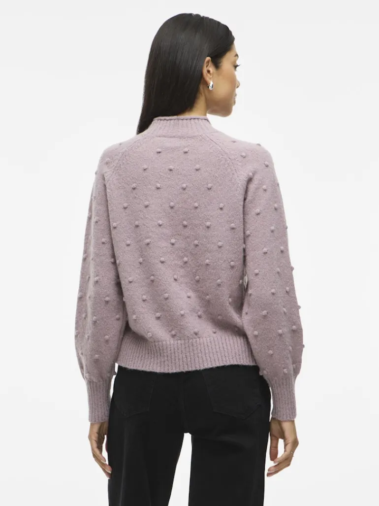 VITULI O-NECK L/S KNIT TOP/SU/PB/1 toadstool