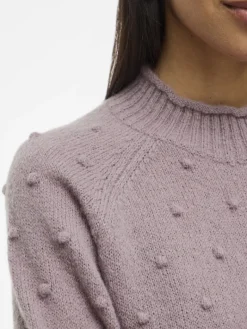 VITULI O-NECK L/S KNIT TOP/SU/PB/1 toadstool