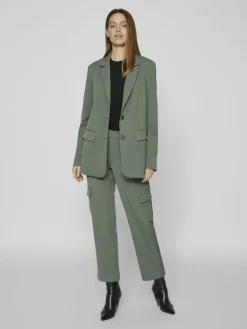 VIVARONE LOOSE BLAZER-NOOS duck green