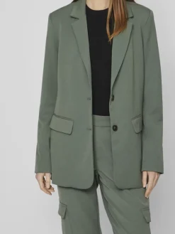 VIVARONE LOOSE BLAZER-NOOS duck green