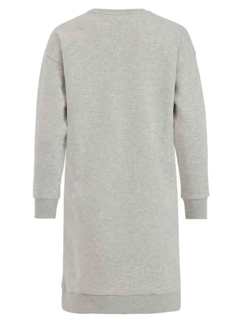 VIVILA L/S SWEAT DRESS light grey melange