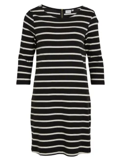 VIVINNY 3/4 DRESS/LS black-cloud dancer
