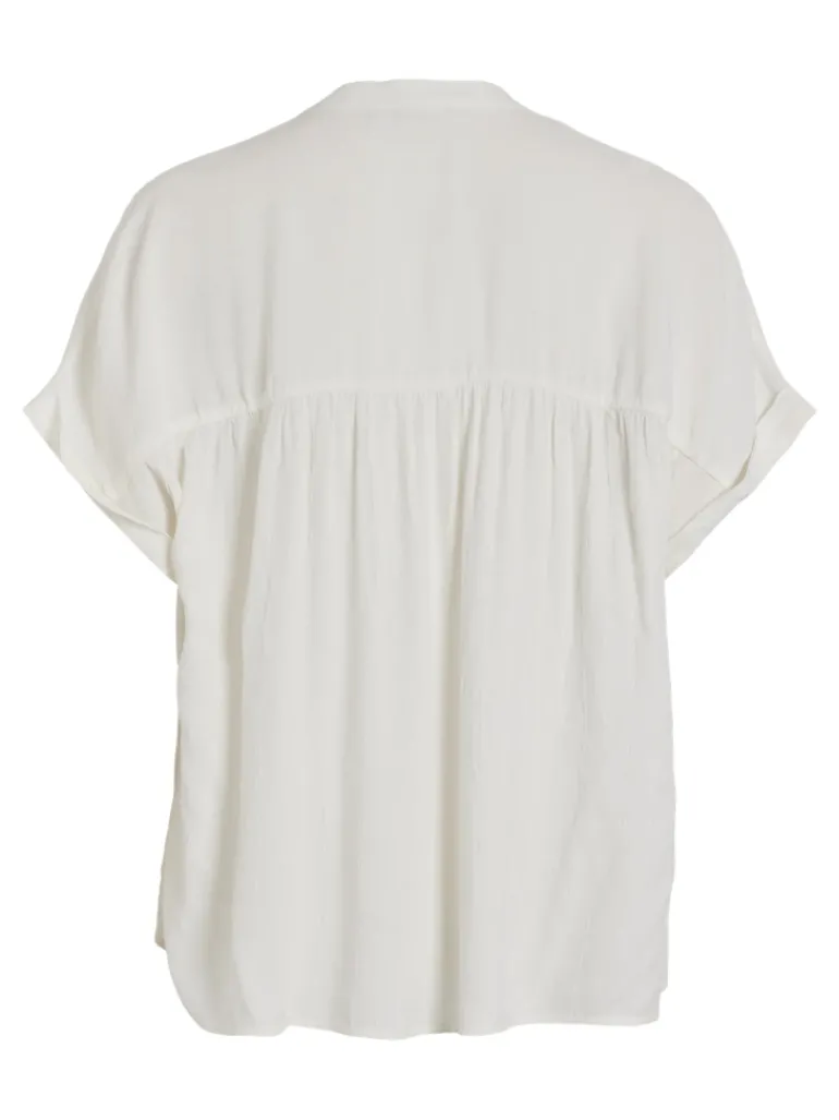 VIYARINA V-NECK S/S TOP/R egret