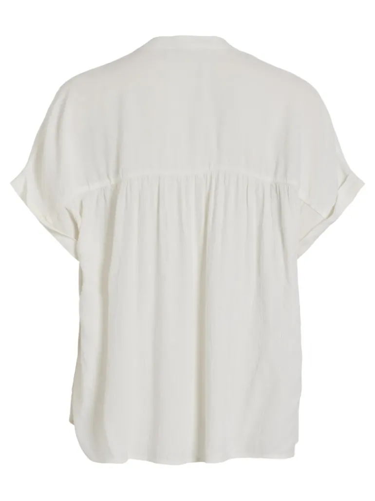 VIYARINA V-NECK S/S TOP/R egret