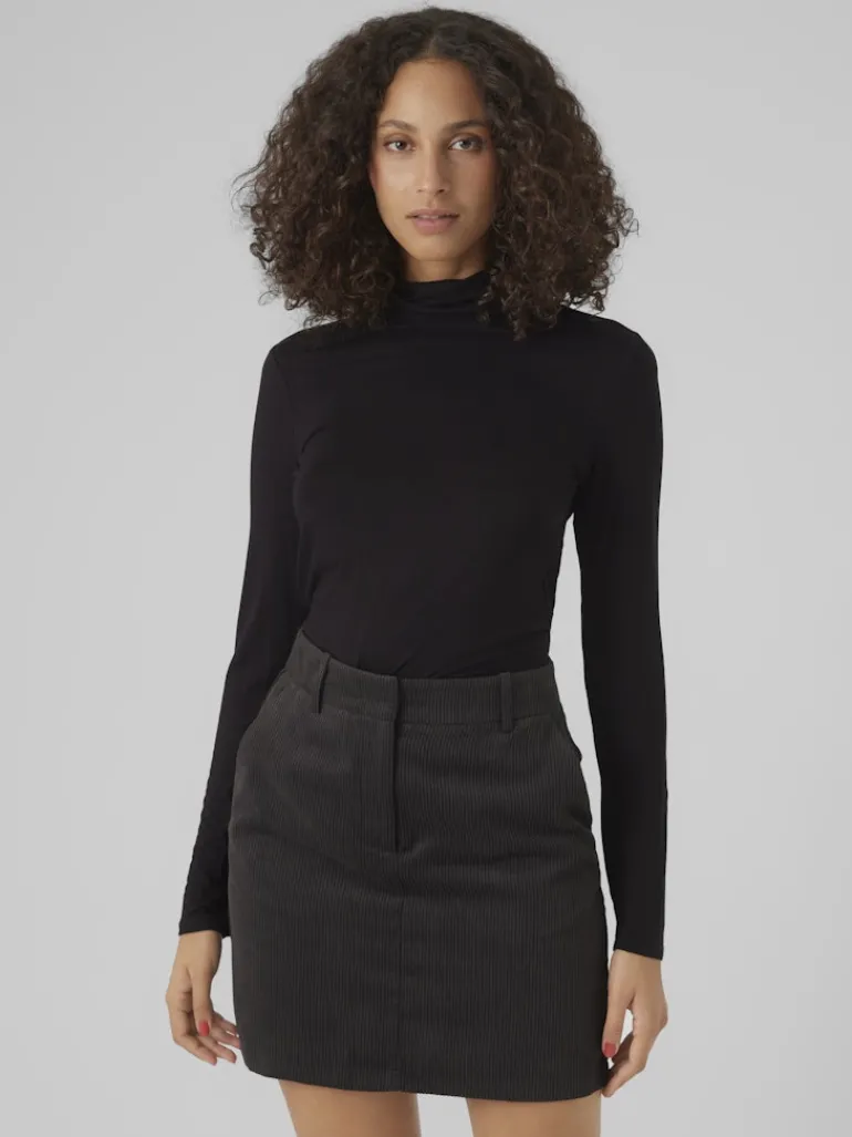 VMALBERTE LS ROLLNECK TOP JRS NOOS black