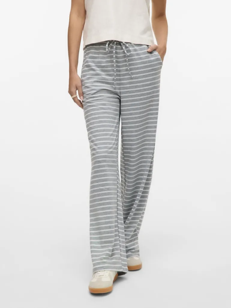 VMALMA WIDE PANT EXP light grey melange