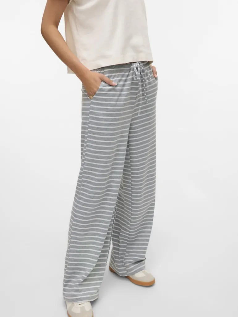 VMALMA WIDE PANT EXP light grey melange
