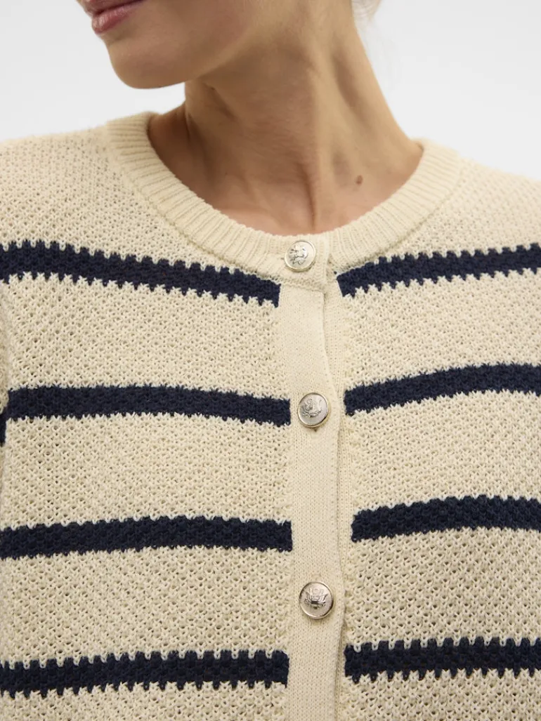 VMAMAZING LS O-NECK CARDIGAN GA BOO birch
