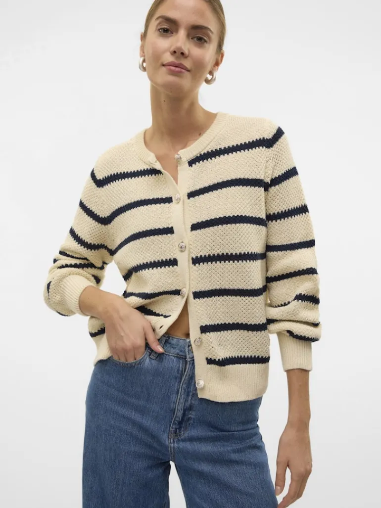 VMAMAZING LS O-NECK CARDIGAN GA BOO birch
