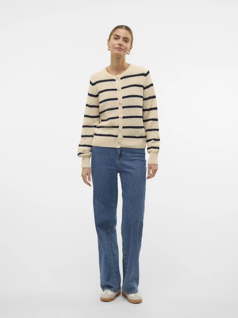VMAMAZING LS O-NECK CARDIGAN GA BOO birch