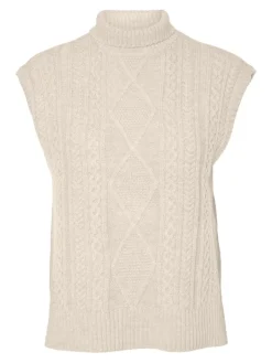 VMAMINA SL HIGH NECK VEST GA birch