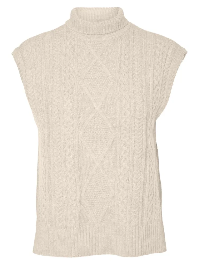 VMAMINA SL HIGH NECK VEST GA birch