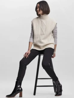 VMAMINA SL HIGH NECK VEST GA birch
